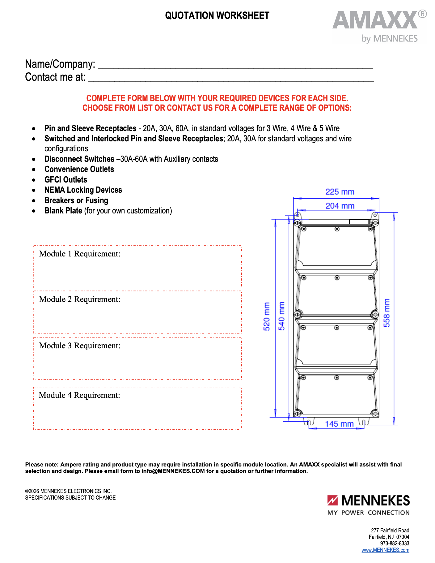 AMX4A Worksheet