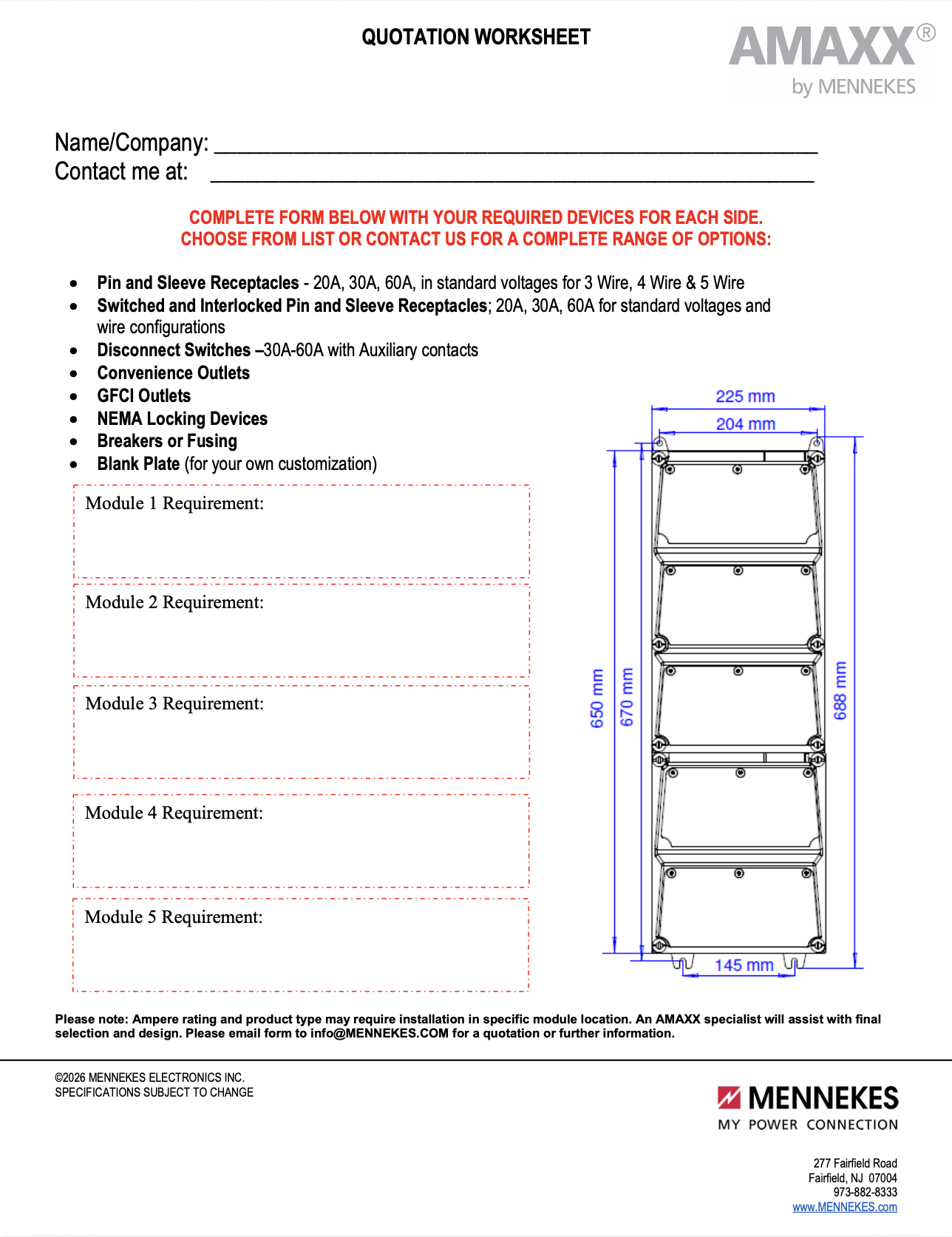 AMX5A Worksheet
